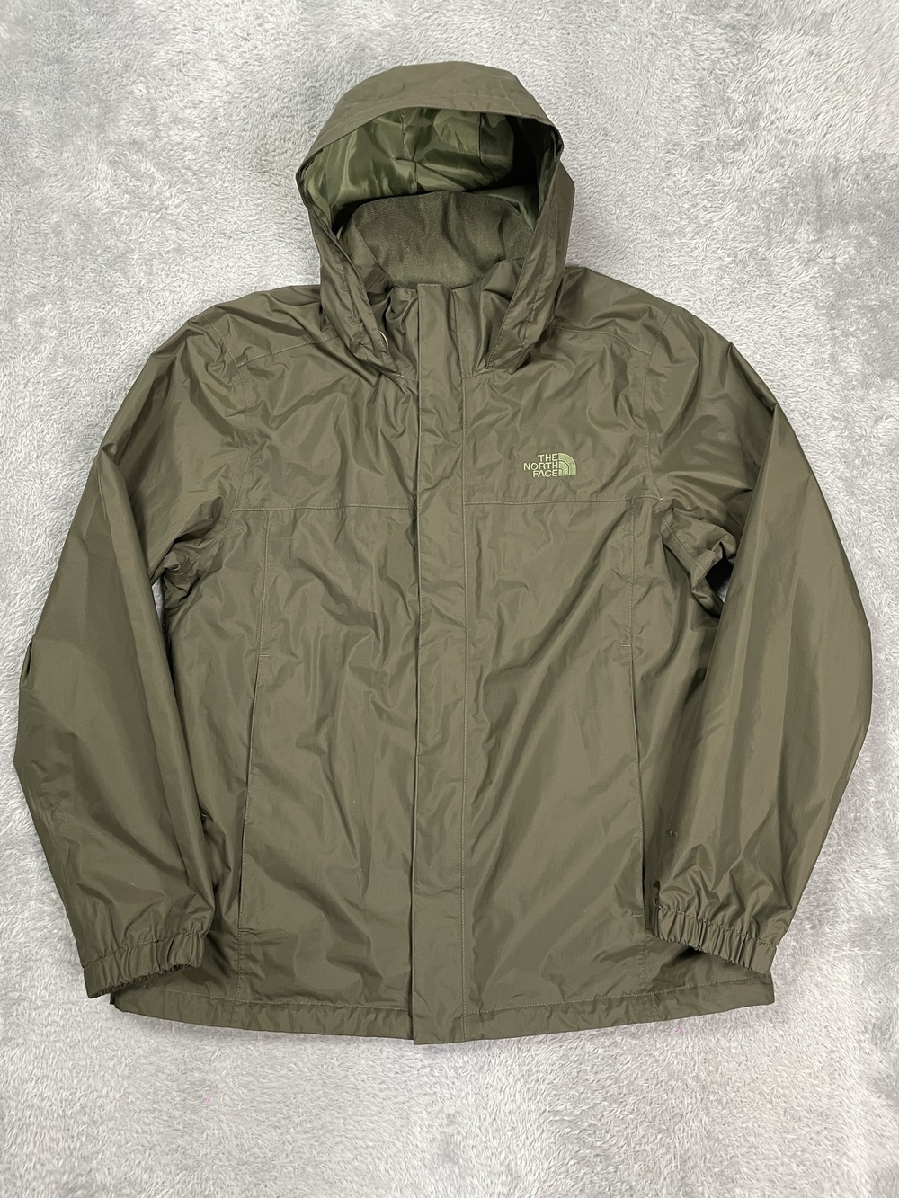 The North Face Jacket Mens XL Green DryVent Hooded Waterproof Windbreaker Hiking
